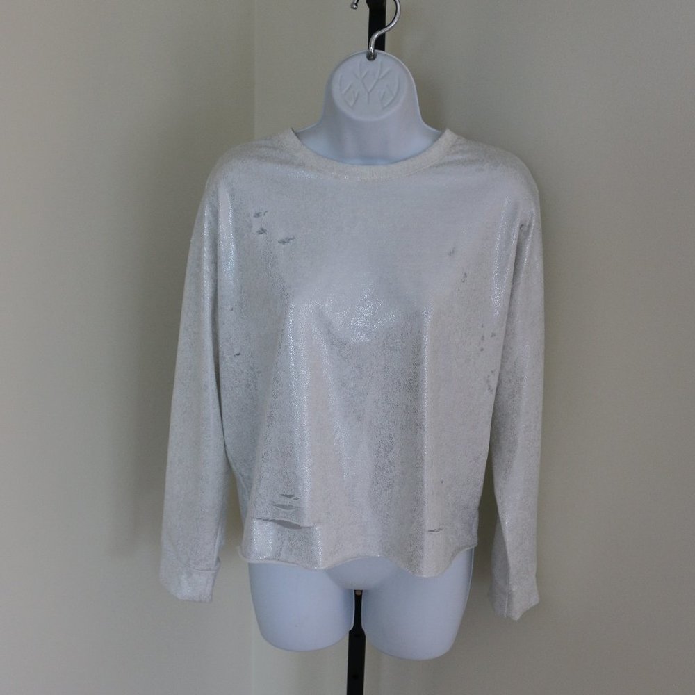 Enough About Me Distressed Top